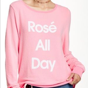 Rose All Day Wildfox Sweater